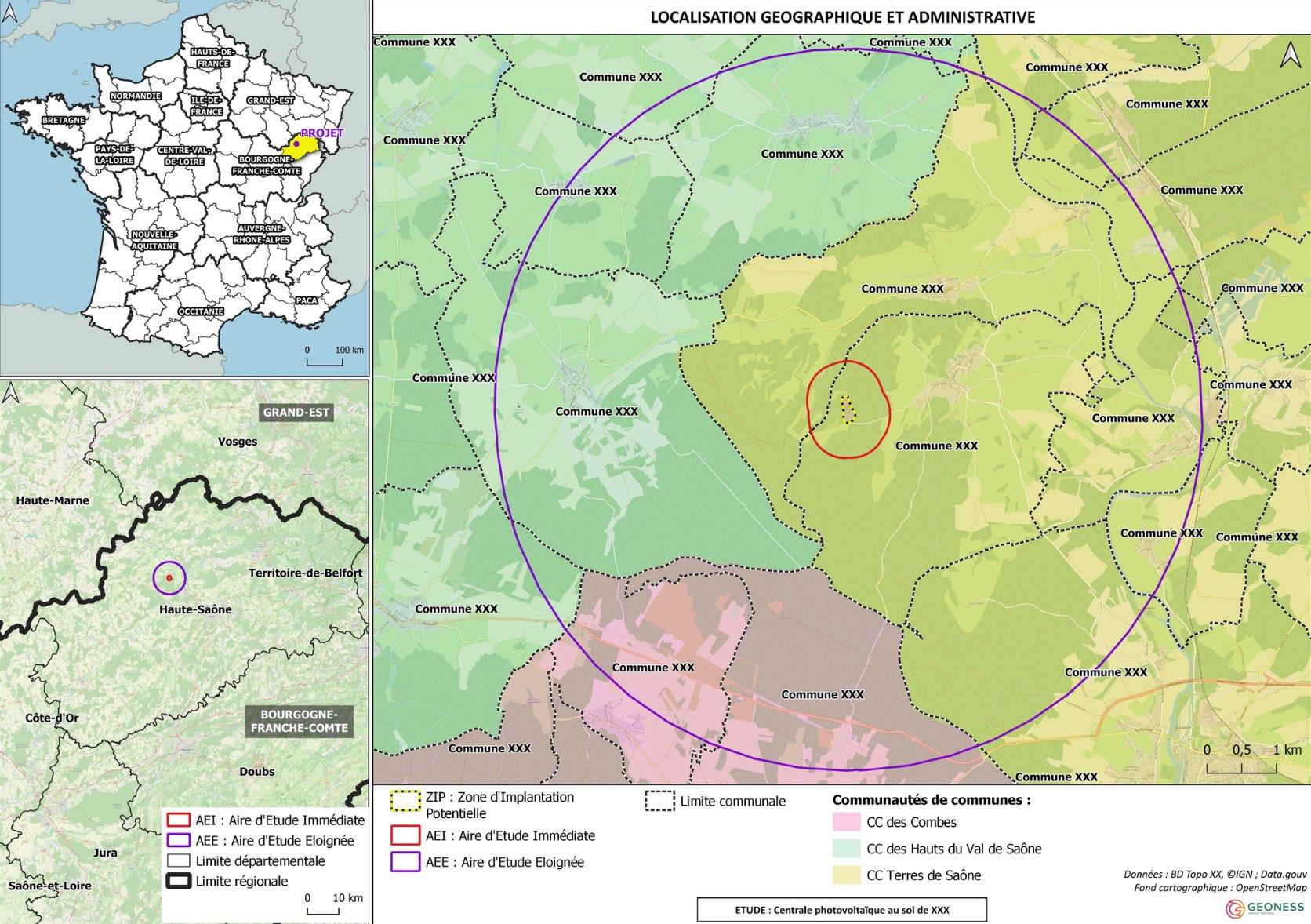 Carte locationgéographique et administrative