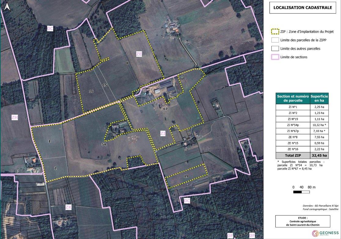 Carte localisation cadastrale